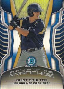 2014 Bowman Draft - Chrome Future of the Franchise Mini Blue Refractors #FF-CCO Clint Coulter Front