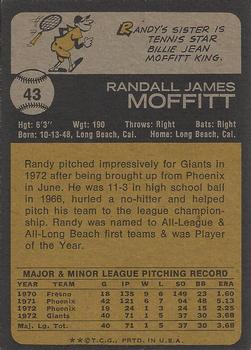 2015 Topps - Topps Originals Buybacks 1973 #43 Randy Moffitt Back