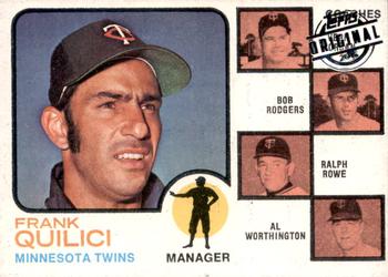 2015 Topps - Topps Originals Buybacks 1973 #49 Twins Field Leaders (Frank Quilici / Vern Morgan / Bob Rodgers / Ralph Rowe / Al Worthington) Front