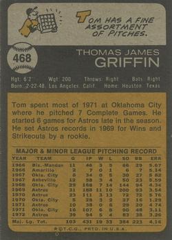 2015 Topps - Topps Originals Buybacks 1973 #468 Tom Griffin Back