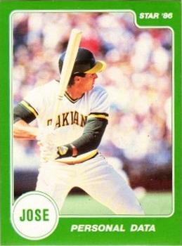 1986 Star Jose Canseco - Stickers #NNO Jose Canseco Front