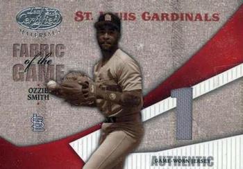 2004 Leaf Certified Materials - Fabric of the Game Jersey Number #FG-88 Ozzie Smith Front