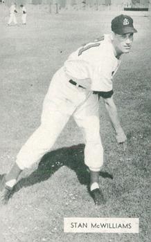 1951 Globe Printing San Jose Red Sox #NNO Stan McWilliams Front