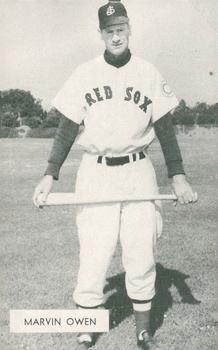 1951 Globe Printing San Jose Red Sox #NNO Marvin Owen Front