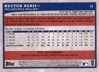 2018 Topps Big League #42 Hector Neris Back