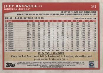2018 Topps Big League #345 Jeff Bagwell Back