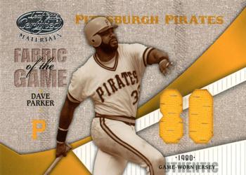 2004 Leaf Certified Materials - Fabric of the Game Jersey Year #FG-24 Dave Parker Front