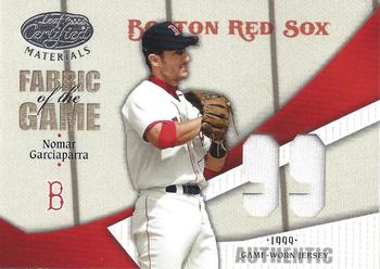 2004 Leaf Certified Materials - Fabric of the Game Jersey Year #FG-183 Nomar Garciaparra Front