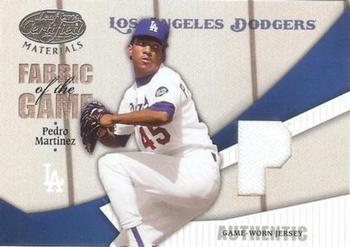 2004 Leaf Certified Materials - Fabric of the Game Position #FG-184 Pedro Martinez Front