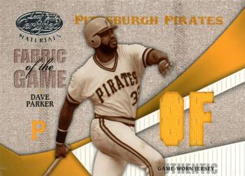 2004 Leaf Certified Materials - Fabric of the Game Position #FG-24 Dave Parker Front