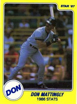 1987 Star Don Mattingly Update #NNO Don Mattingly Front