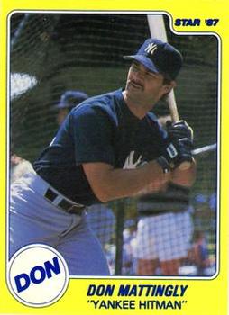 1987 Star Don Mattingly Update #NNO Don Mattingly Front