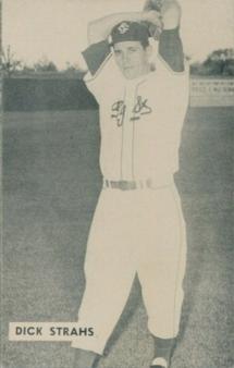 1952 Globe Printing Colorado Sky Sox #NNO Dick Strahs Front