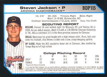 2004 Bowman Draft Picks & Prospects #BDP115 Steven Jackson Back