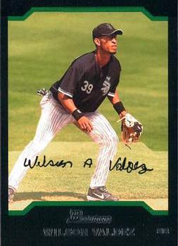 2004 Bowman Draft Picks & Prospects #BDP11 Wilson Valdez Front