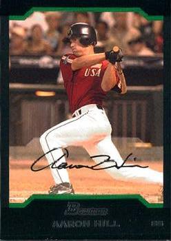2004 Bowman Draft Picks & Prospects #BDP145 Aaron Hill Front