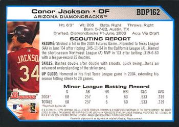 2004 Bowman Draft Picks & Prospects #BDP162 Conor Jackson Back