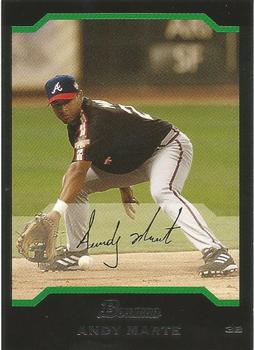 2004 Bowman Draft Picks & Prospects #BDP135 Andy Marte Front