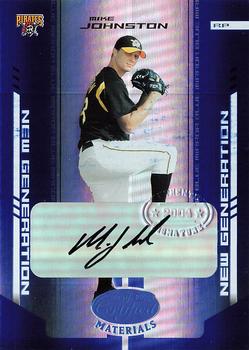2004 Leaf Certified Materials - Mirror Autograph Blue #290 Mike Johnston Front