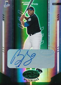 2004 Leaf Certified Materials - Mirror Autograph Emerald #32 Byron Gettis Front