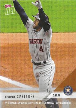 2018 Topps Now #2 George Springer Front