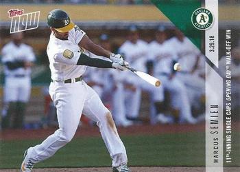 2018 Topps Now #9 Marcus Semien Front