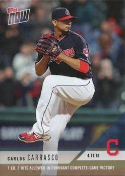 2018 Topps Now #68 Carlos Carrasco Front