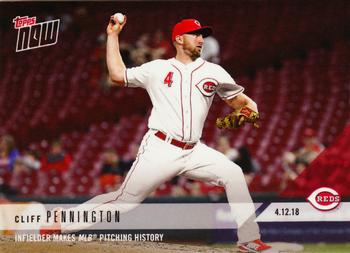 2018 Topps Now #73 Cliff Pennington Front