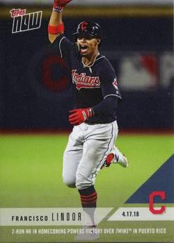 2018 Topps Now #89 Francisco Lindor Front