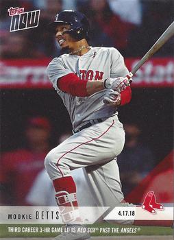 2018 Topps Now #92 Mookie Betts Front