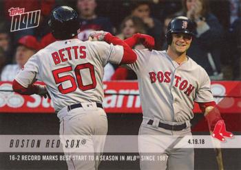 2018 Topps Now #103 Boston Red Sox Front