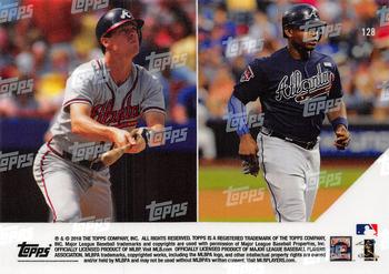 2018 Topps Now #128 Ozzie Albies / Chipper Jones / Dale Murphy / Justin Upton Back