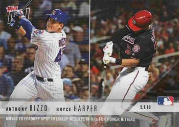 2018 Topps Now #149 Anthony Rizzo / Bryce Harper Front