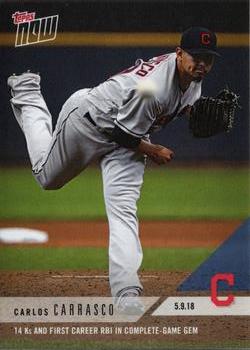 2018 Topps Now #192 Carlos Carrasco Front