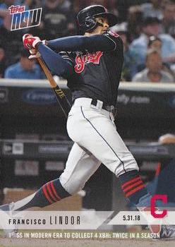 2018 Topps Now #272 Francisco Lindor Front