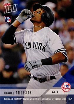 2018 Topps Now #292 Miguel Andujar Front