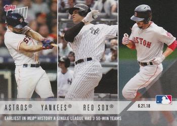2018 Topps Now #350 Astros / Yankees / Red Sox Front