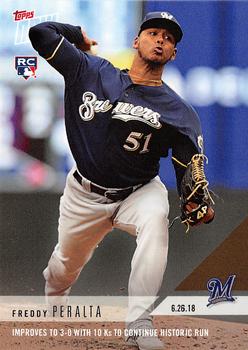 2018 Topps Now #372 Freddy Peralta Front