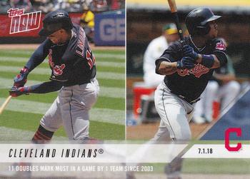 2018 Topps Now #397 Cleveland Indians Front