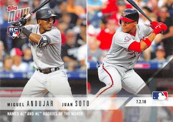 2018 Topps Now #401 Miguel Andujar / Juan Soto Front