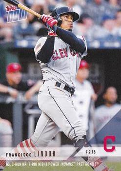2018 Topps Now #402 Francisco Lindor Front