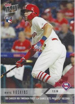 2018 Topps Now #408 Rhys Hoskins Front