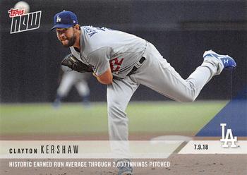 2018 Topps Now #437 Clayton Kershaw Front