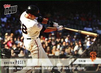 2018 Topps Now #443 Buster Posey Front
