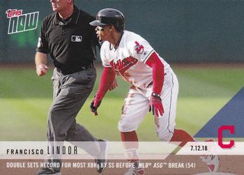 2018 Topps Now #453 Francisco Lindor Front