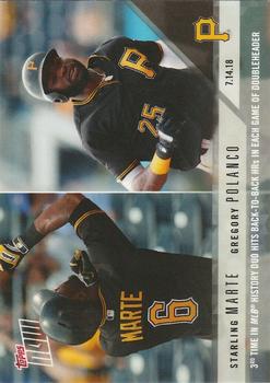 2018 Topps Now #458 Starling Marte / Gregory Polanco Front