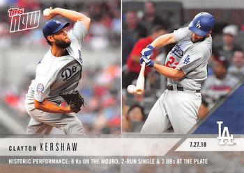 2018 Topps Now #514 Clayton Kershaw Front