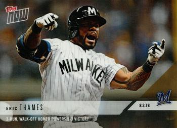 2018 Topps Now #555 Eric Thames Front