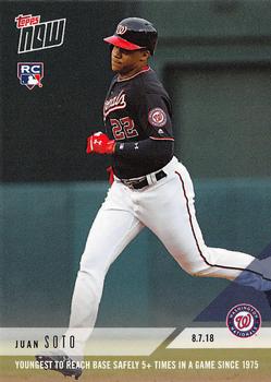 2018 Topps Now #567 Juan Soto Front