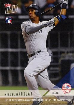 2018 Topps Now #572 Miguel Andujar Front